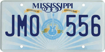 MS license plate JMO556