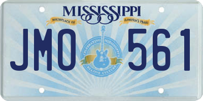MS license plate JMO561
