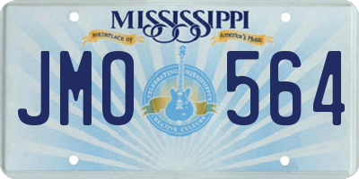 MS license plate JMO564