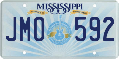 MS license plate JMO592