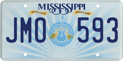 MS license plate JMO593