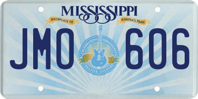 MS license plate JMO606