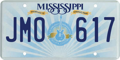 MS license plate JMO617
