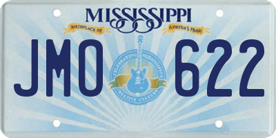 MS license plate JMO622