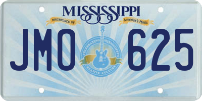 MS license plate JMO625