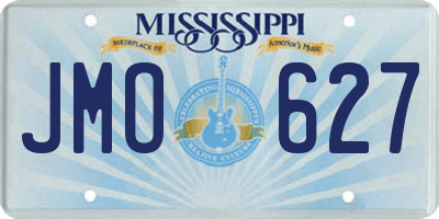 MS license plate JMO627