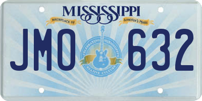 MS license plate JMO632