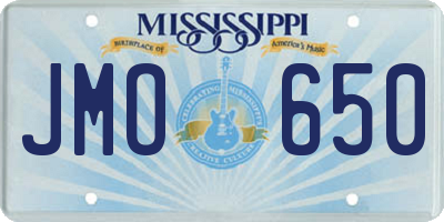 MS license plate JMO650