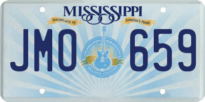 MS license plate JMO659