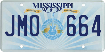 MS license plate JMO664