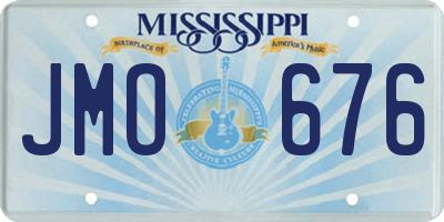 MS license plate JMO676