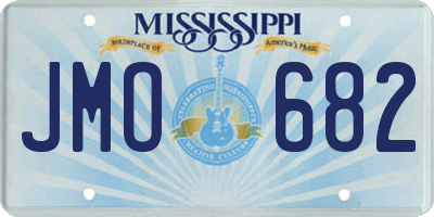 MS license plate JMO682