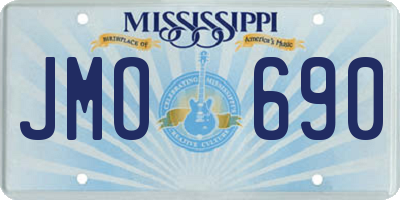 MS license plate JMO690