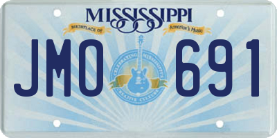 MS license plate JMO691