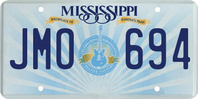 MS license plate JMO694