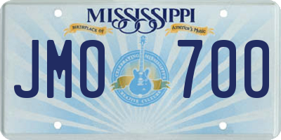 MS license plate JMO700