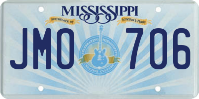 MS license plate JMO706
