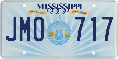 MS license plate JMO717