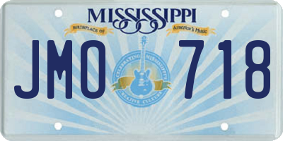 MS license plate JMO718