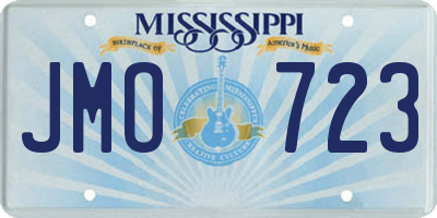 MS license plate JMO723