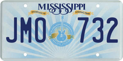 MS license plate JMO732