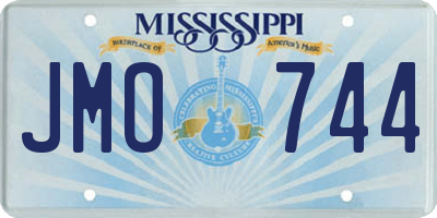 MS license plate JMO744