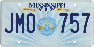 MS license plate JMO757
