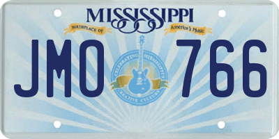 MS license plate JMO766