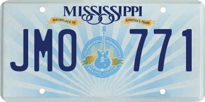 MS license plate JMO771