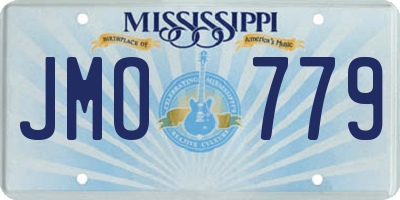 MS license plate JMO779