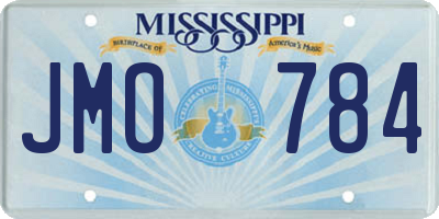 MS license plate JMO784