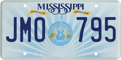 MS license plate JMO795
