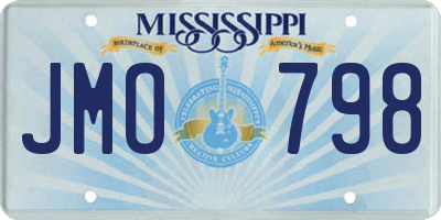 MS license plate JMO798
