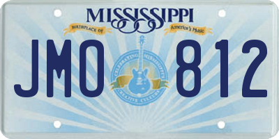 MS license plate JMO812