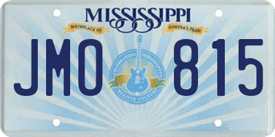 MS license plate JMO815