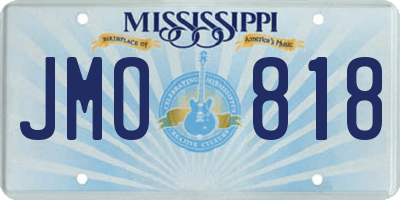 MS license plate JMO818
