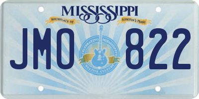 MS license plate JMO822
