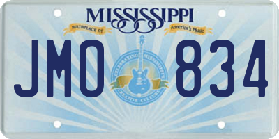 MS license plate JMO834