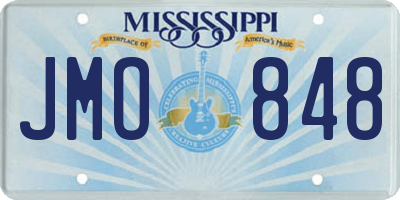 MS license plate JMO848