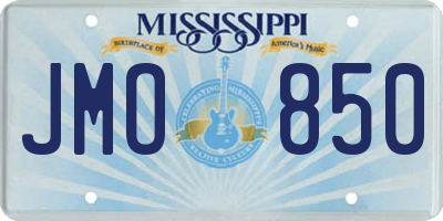MS license plate JMO850