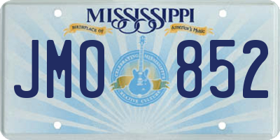 MS license plate JMO852