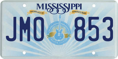 MS license plate JMO853
