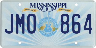 MS license plate JMO864