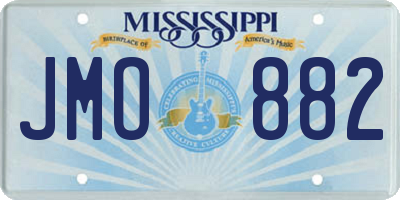 MS license plate JMO882