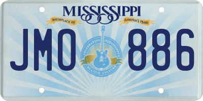 MS license plate JMO886