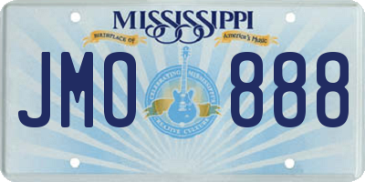 MS license plate JMO888