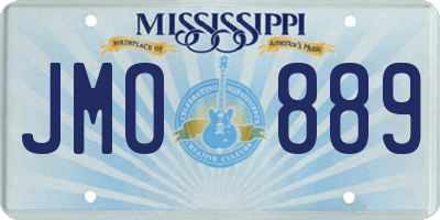 MS license plate JMO889