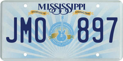 MS license plate JMO897