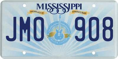 MS license plate JMO908