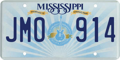 MS license plate JMO914